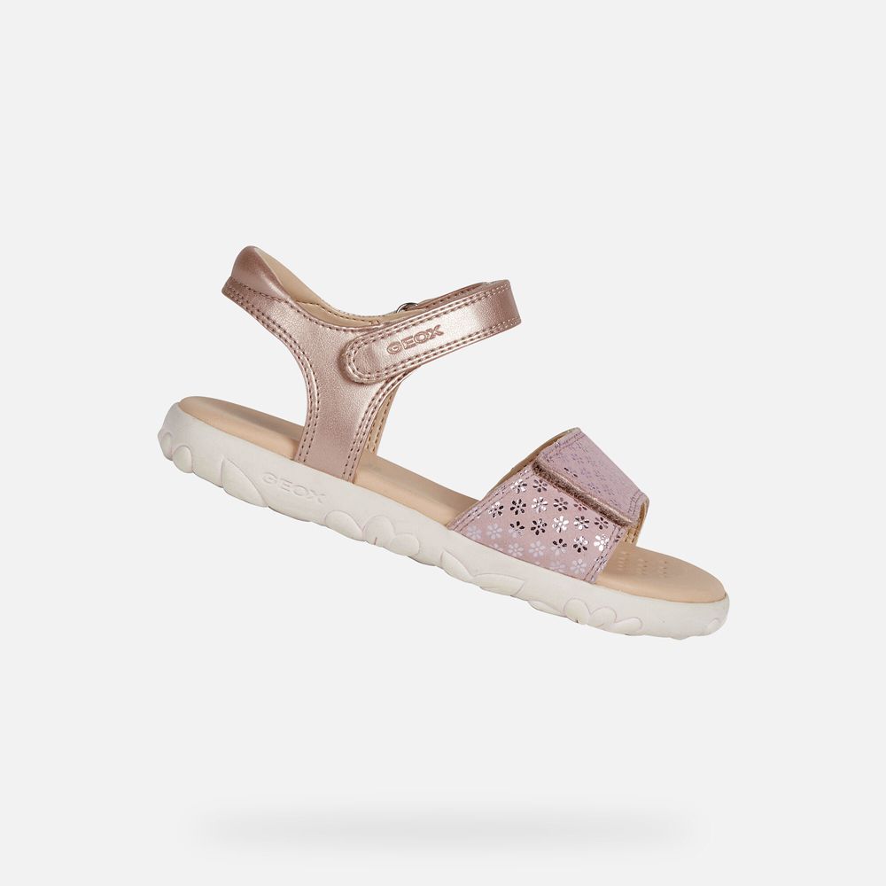 Sandalias Geox Menina Rosa - Haiti - AKIYX7910